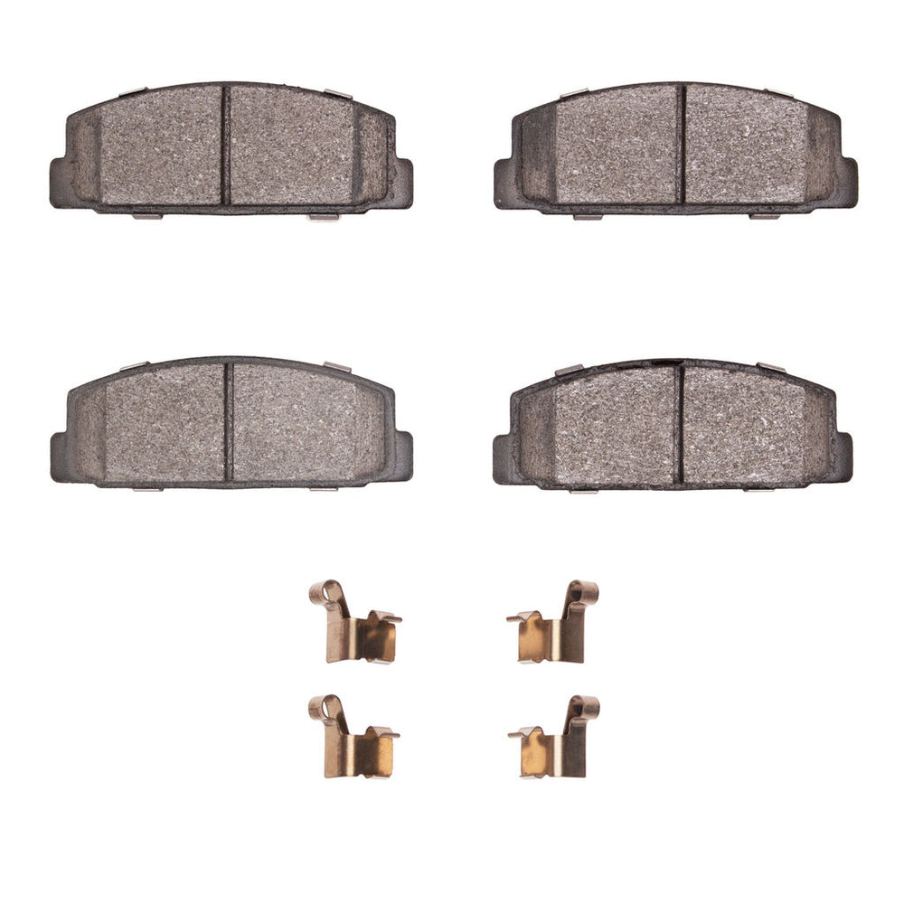 DFC 84-89 Chrysler Conquest Rear 5000 Advanced Semi Metallic Brake Pads and Hardware Kit