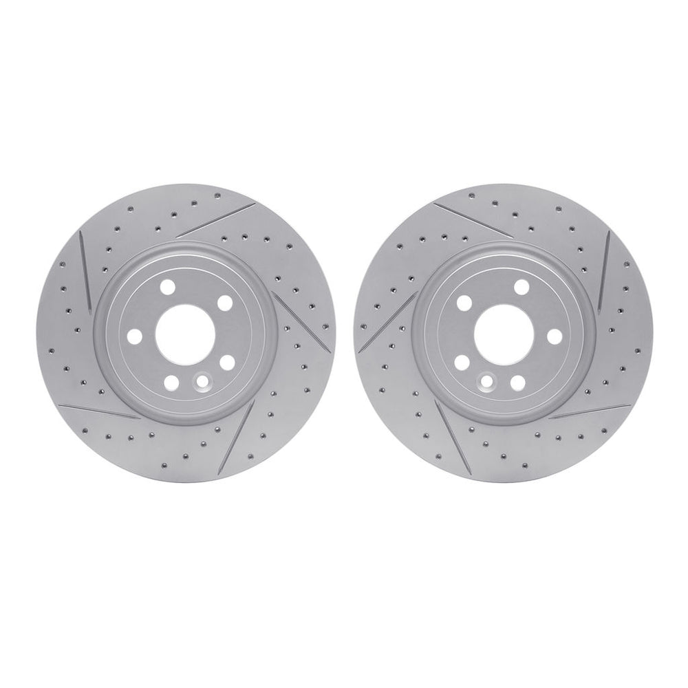 DFC 17-19 Jaguar F-Pace Front Drilled & Slotted Geoperformance Rotors