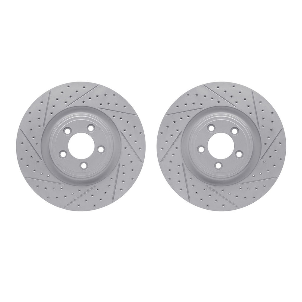 DFC 06-21 Jaguar Super V8 Front Drilled & Slotted Geoperformance Rotors