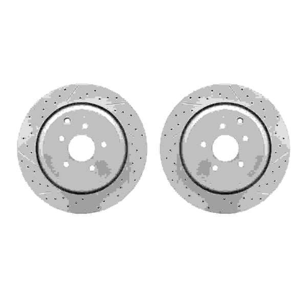 DFC 09-24 Infiniti FX50 Rear Drilled & Slotted Geoperformance Rotors