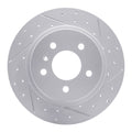 DFC 06-11 Buick Lucerne Rear Drilled & Slotted Geoperformance Rotors 5000 Advanced Pads w/Hardware