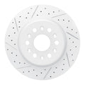 DFC 17-20 Buick Enclave Rear Drilled & Slotted Geoperformance Rotors 5000 Advanced Pads w/Hardware