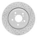 DFC 15-25 Honda Passport Front Drilled & Slotted Geoperformance Rotors 5000 Advanced Pads w/Hardware