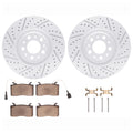 DFC 17-25 Alfa Romeo Giulia Front Drill/Slot Geoperformance Rotors Euro 5000 Ceramic Pads w/Hardware