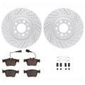 DFC 17-25 Alfa Romeo Stelvio Rear Drill/Slot Geoperformance Rotors Euro 5000 Ceramic Pads w/Hardware