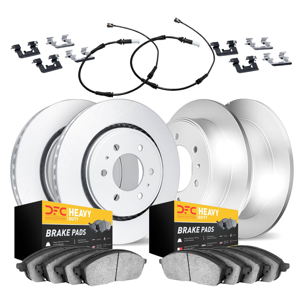 DFC 19-25 Mercedes-Benz Sprinter 2500 Front & Rear Geospec Rotors Heavy Duty Padsw/Sensor/Hardware