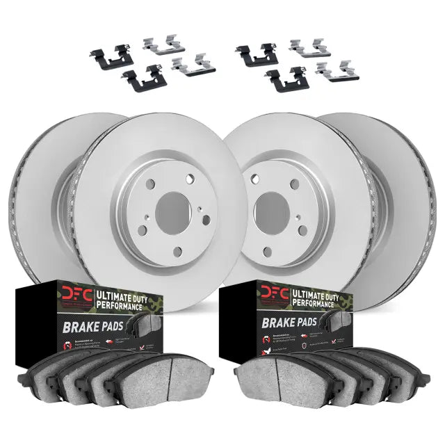 DFC 12-25 Dodge Durango Front & Rear Geospec Rotors with Ultimate Duty Performance Pads w/Hardware