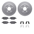 DFC 04-12 Chevrolet Malibu Rear Geospec Rotors with 5000 Advanced Brake Pads w/Hardware