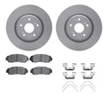 DFC 19-25 Acura RDX Front Geospec Rotors with 5000 Advanced Brake Pads w/Hardware