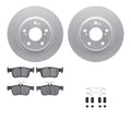 DFC 17-25 Acura Integra Rear Geospec Rotors with 5000 Advanced Brake Pads w/Hardware