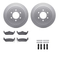 DFC 10-11 Ford F-150 Rear Geospec Rotors with 5000 Advanced Brake Pads w/Hardware