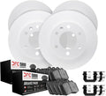 DFC 15-17 Genesis G80 Front & Rear Geospec Rotors with 5000 Advanced Brake Pads w/Hardware