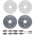 DFC 17-23 Subaru Impreza Front & Rear Geospec Rotors with 5000 Advanced Brake Pads w/Hardware