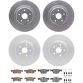 DFC 19-23 Subaru Ascent Front & Rear Geospec Rotors with 5000 Advanced Brake Pads w/Hardware