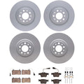DFC 17-25 Alfa Romeo Giulia Front & Rear Geospec Rotors with 5000 Advanced Brake Pads w/Hardware