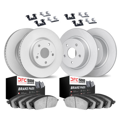 DFC 15-20 Kia Sorento Front & Rear Geospec Rotors with 5000 Advanced Brake Pads w/Hardware