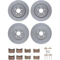 DFC 18-22 Kia Stinger Front & Rear Geospec Rotors with 5000 Advanced Brake Pads w/Hardware