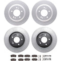 DFC 20-25 Hyundai Sonata Front & Rear Geospec Rotors with 5000 Advanced Brake Pads w/Hardware