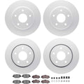 DFC 12-16 Chrysler Town & Country (Van) Front & Rear Geospec Rotors 5000 Adv Brake Pads w/Hardware