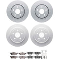 DFC 11-22 Dodge Durango Front & Rear Geospec Rotors with 5000 Advanced Brake Pads w/Hardware