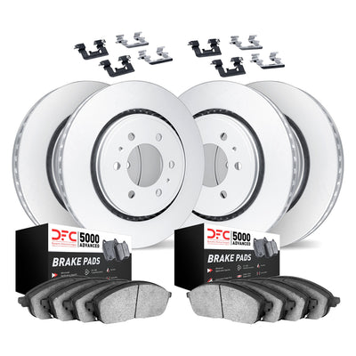 DFC 07-20 Cadillac Escalade EXT Front & Rear Geospec Rotors with 5000 Advanced Brake Pads w/Hardware