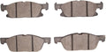 DFC 15-20 Ford Edge Front & Rear Geospec Rotors with 5000 Advanced Brake Pads w/Hardware