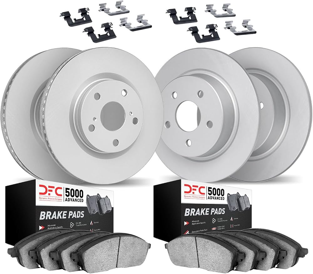DFC 19-19 Acura RDX Front & Rear Geospec Rotors with 5000 Advanced Brake Pads w/Hardware