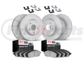 DFC 13-18 Acura RDX Front & Rear Geospec Rotors with 5000 Advanced Brake Pads w/Hardware