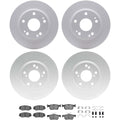 DFC 16-21 Honda Civic Front & Rear Geospec Rotors with 5000 Advanced Brake Pads w/Hardware