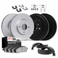 DFC 07-17 Nissan Versa Front & Rear Geospec Rotors with 5000 Advanced Pads w/Drums/Shoes/Hardware