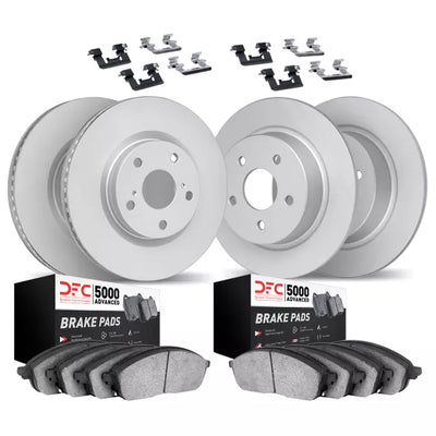 DFC 05-14 Volkswagen Bora/Jetta/Golf Front & Rear Geospec Rotors with 5000 Advanced Pads w/Hardware