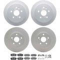 DFC 04-10 Toyota Sienna Front & Rear Geospec Rotors with 5000 Advanced Brake Pads w/Hardware