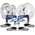 DFC 06-18 Toyota RAV4 Front & Rear Geospec Rotors with 5000 Advanced Brake Pads w/Hardware