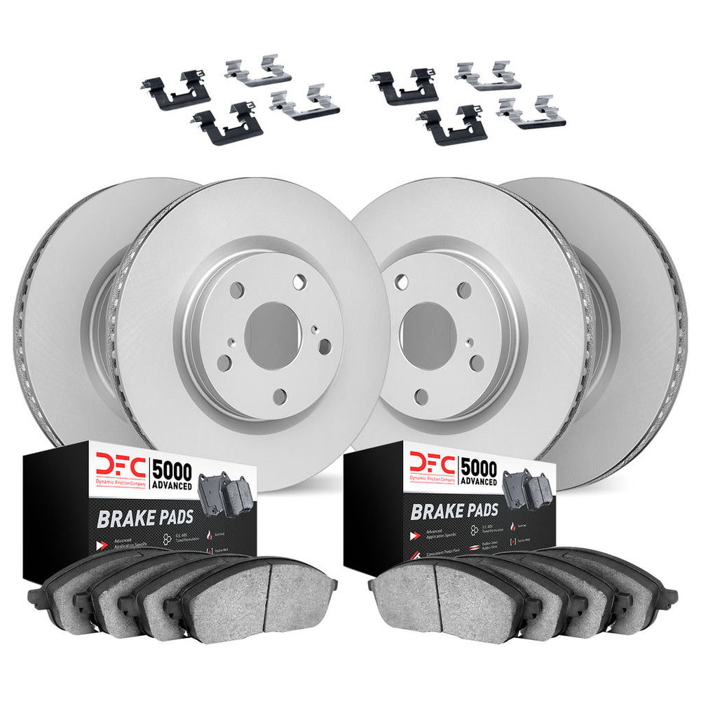 DFC 14-16 Maserati Ghibli Front & Rear Geospec Rotors with 5000 Advanced Brake Pads w/Hardware
