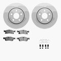 DFC 11-22 Dodge Durango Front Geospec Rotors with Euro 5000 Ceramic Brake Pads w/Hardware