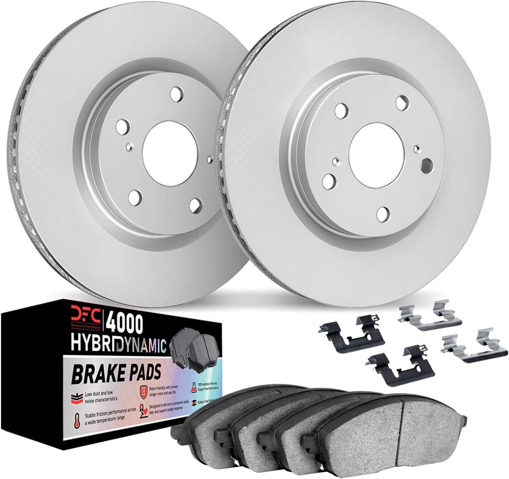 DFC 13-19 Nissan Sentra Front Geospec Rotors w/4000 HybriDynamic Brake Pads w/Hardware