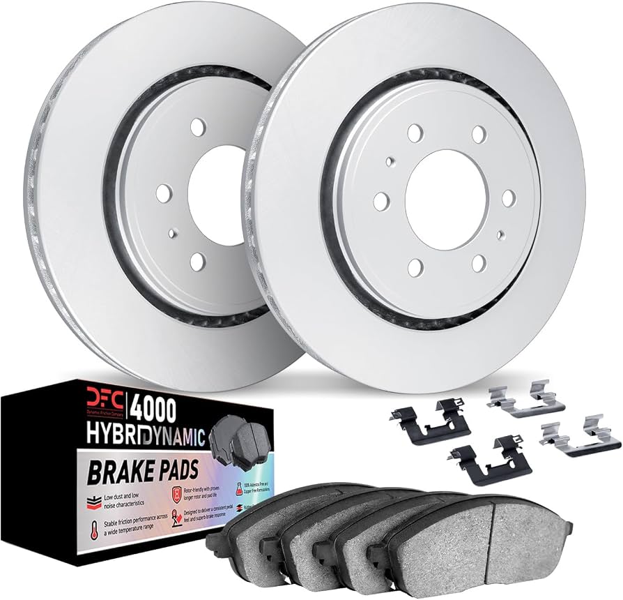 DFC 17-24 Nissan Titan Rear Geospec Rotors w/4000 HybriDynamic Brake Pads w/Hardware