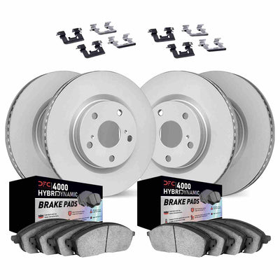 DFC 12-25 Dodge Durango Front & Rear Geospec Rotors w/4000 HybriDynamic Brake Pads w/Hardware