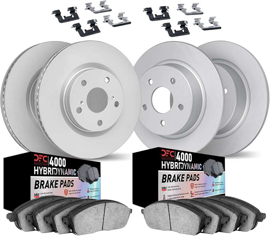 DFC 06-11 Buick Lucerne Front & Rear Geospec Rotors w/4000 HybriDynamic Brake Pads w/Hardware