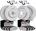 DFC 06-11 Buick Lucerne Front & Rear Geospec Rotors w/4000 HybriDynamic Brake Pads w/Hardware
