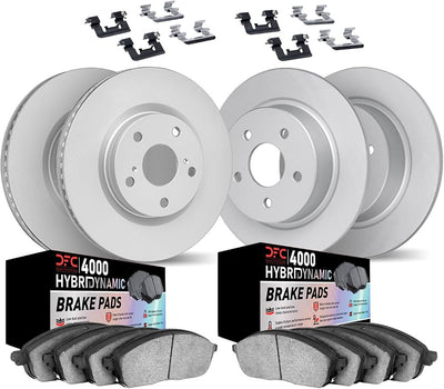DFC 05-10 Scion tC Front & Rear Geospec Rotors w/4000 HybriDynamic Brake Pads w/Hardware