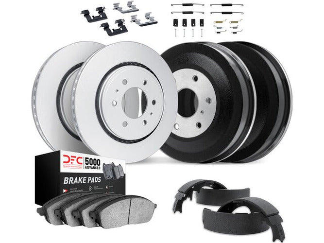 DFC 87-88 Toyota Pickup Front & Rear Rotors includes Drums