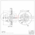 DFC 95-02 BMW M3 Left Front GeoSPEC Coated Rotor