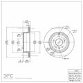 DFC 07-15 Chevrolet Captiva Rear GeoSPEC Coated Rotor