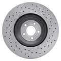 DFC 16-18 Ford Mustang Right Front Drilled Brake Rotor