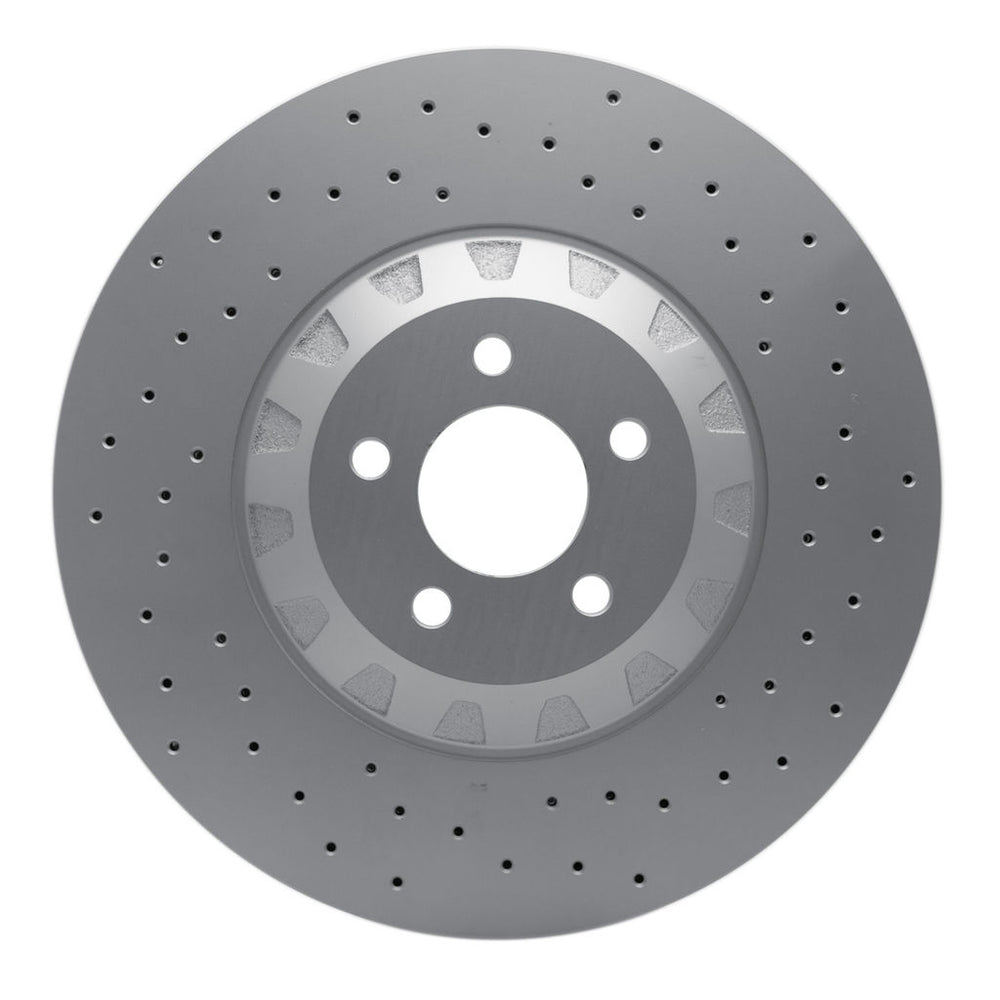 DFC 16-18 Ford Mustang Left Front Drilled GeoSPEC Coated Rotor