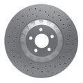DFC 16-18 Ford Mustang Left Front Drilled GeoSPEC Coated Rotor