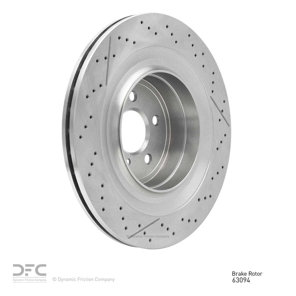DFC 10-18 Mercedes-Benz E63 AMG Rear Drilled Brake Rotor and Slotted