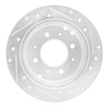 DFC 99-06 Hyundai Sonata Rear Left Drilled & Slotted Silver Brake Rotor