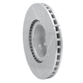 DFC 10-12 Land Rover Range Rover Front Left Drilled & Slotted Silver Brake Rotor